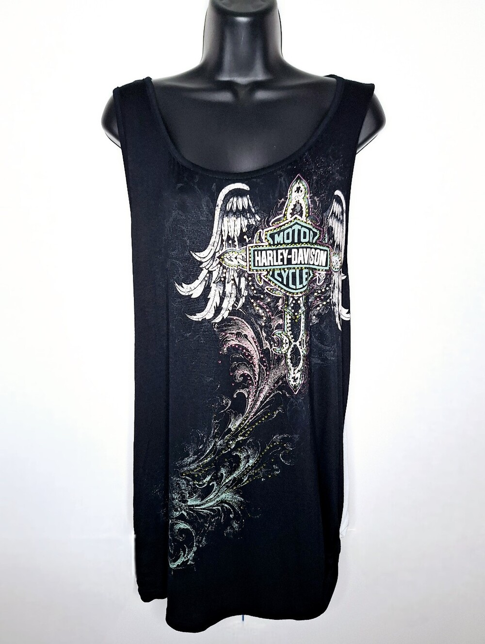NWT Harley-Davidson "On The Road To Sturgis" Plus-size Graphic Winged Cross Tank